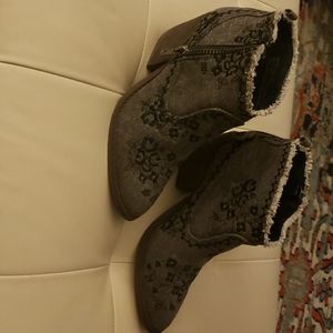 Naughty Monkey Embroidered Booties